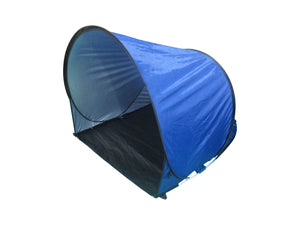 Tenda da Spiaggia Paravento 145x105x100 cm in Polietilene con Sacca da Trasporto Blu