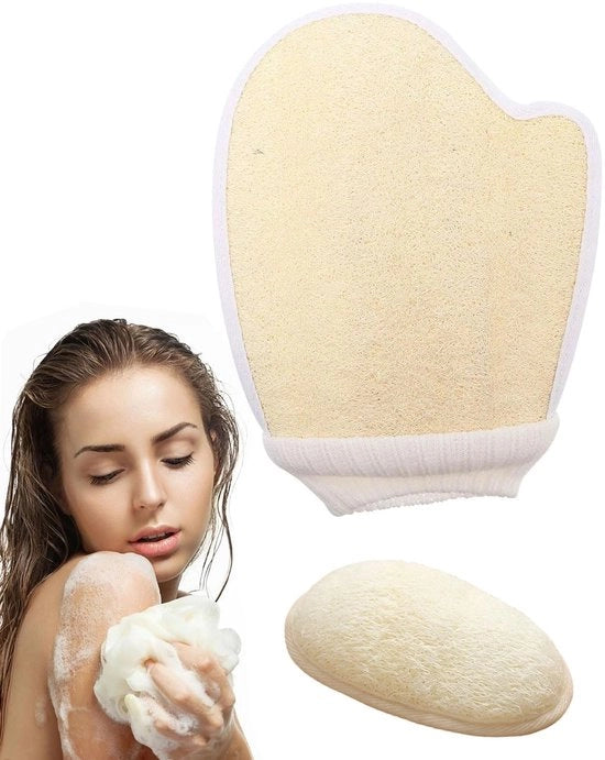 Manicure a vapore con funzione di massaggio - Cuciture a doppio strato - Spugna naturale a base di piante - Per cura della pelle - Pulizia efficace della pelle - Manicure a vapore