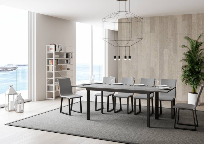 Tavolo Allungabile 160-220x90x74 cm Cumar Cemento