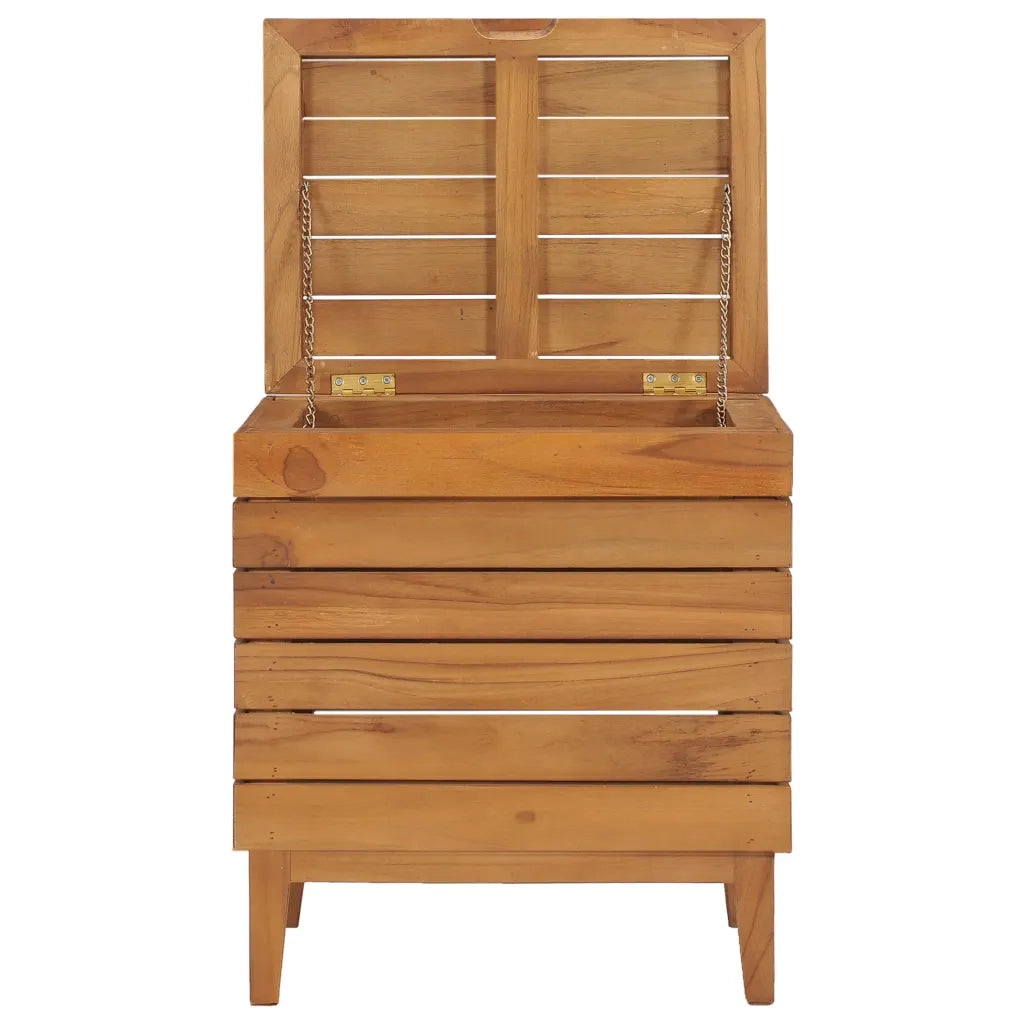 Cesto Portabiancheria 40x30x45 cm in Massello di Teak cod mxl 51533