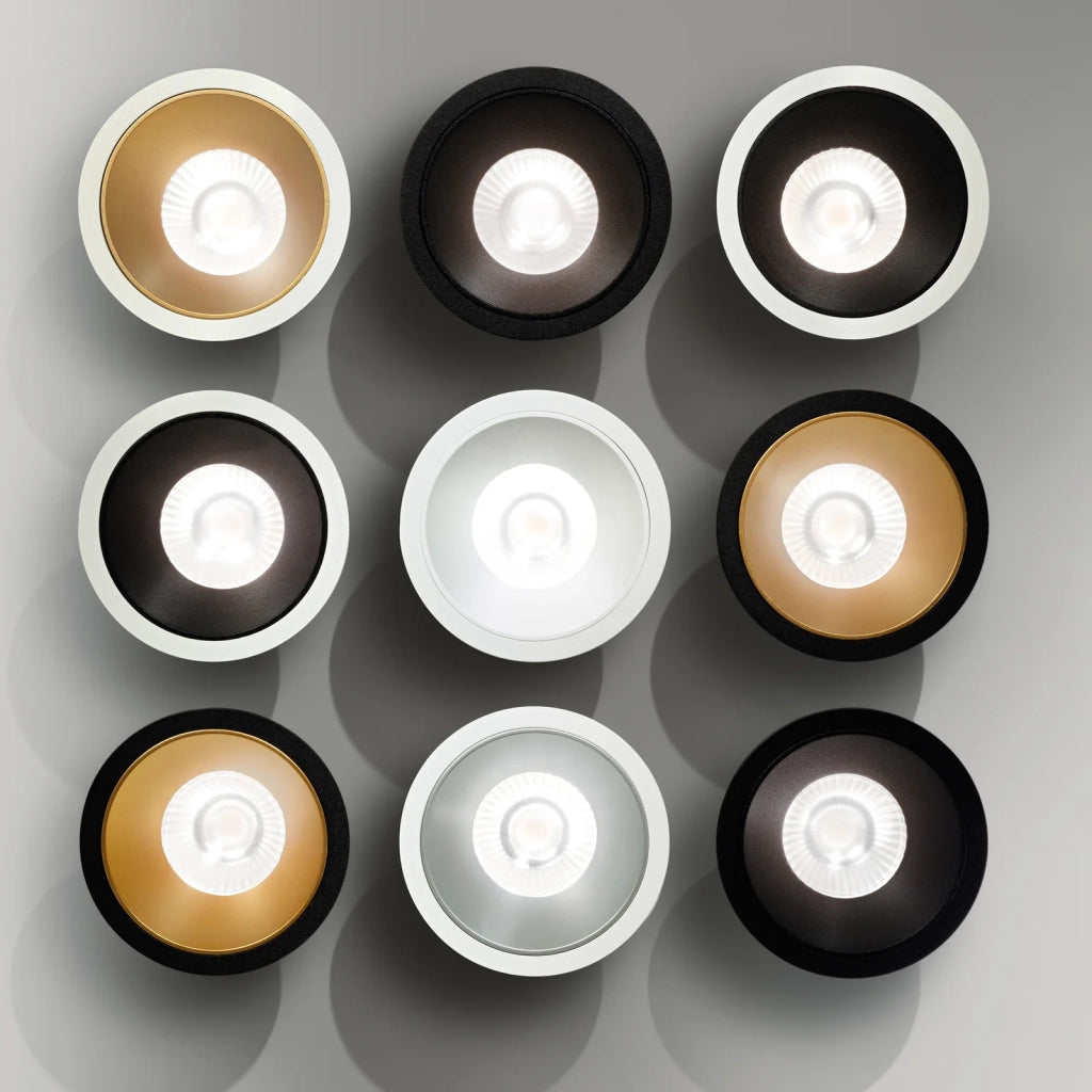 Faretto Da Incasso Game 1 Luce Led Integrato Nero Oro 11W Ip20