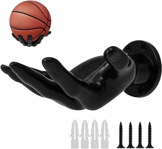 supporto per parete pratico con 4 viti per palline, chiavi, cuffie.
