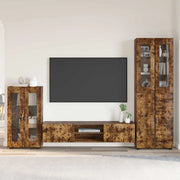 Set mobile TV con cassetto FLORIN Rovere fumé Legno multistrato