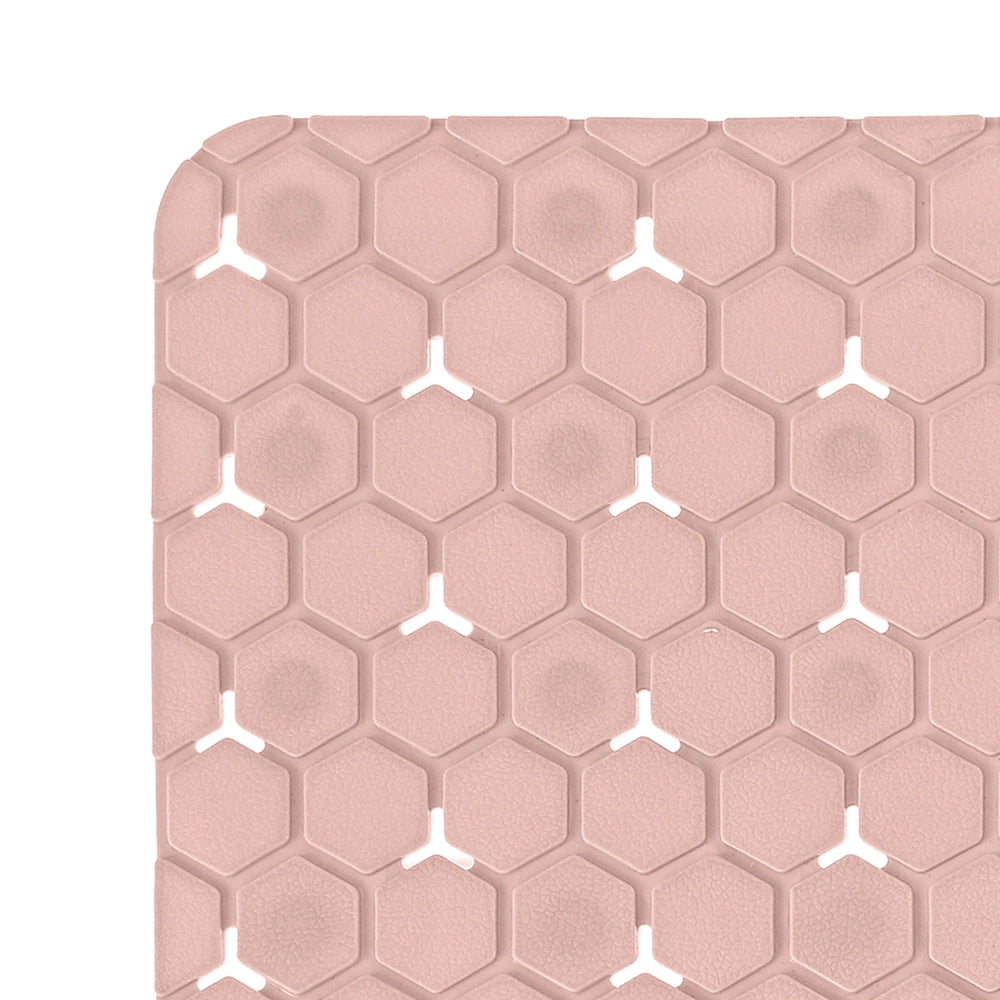 Tappeto bagno antiscivolo rosa 75x43 cm Maia