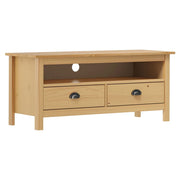 Mobile TV multimediale scaffale TV credenza TV sala da pranzo soggiorno camera da letto Hill Range miele 110 x 40 x 47 cm legno di pino massiccio marrone 02_0027642