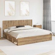 Testiera Letto Rovere Artigianale Legno ingegnerizzato 889554