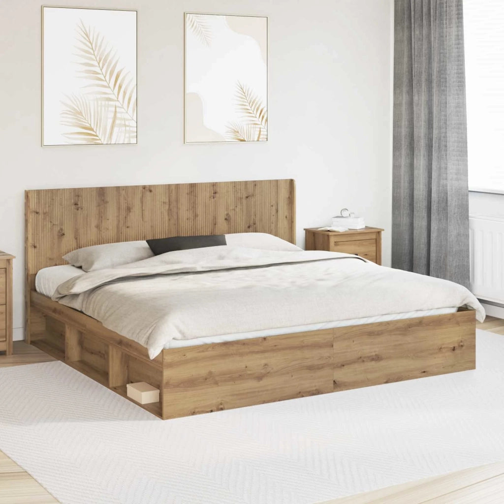 Testiera Letto Rovere Artigianale Legno ingegnerizzato 889554