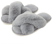 Pantofole calde - morbide e con zoccoli antiscivolo - aperte - per uso interno ed esterno - misura EU 38/39