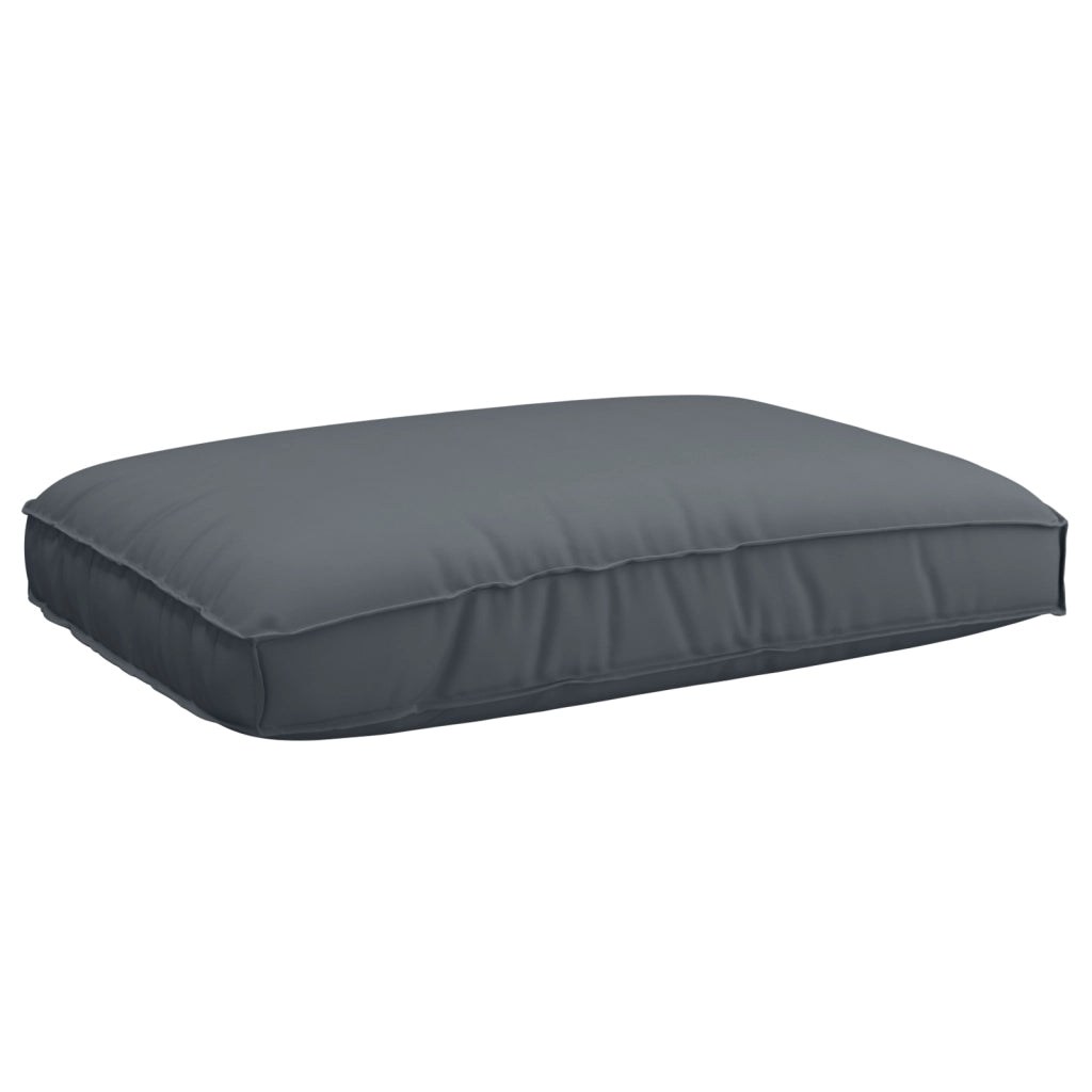 Cuscino per pallet Antracite 120x80x12 cm Tessuto Oxford