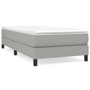 Letto singolo | Letto per adulti | Struttura Letto a Rete a Molle Grigio Chiaro 80x200 cm Tessuto