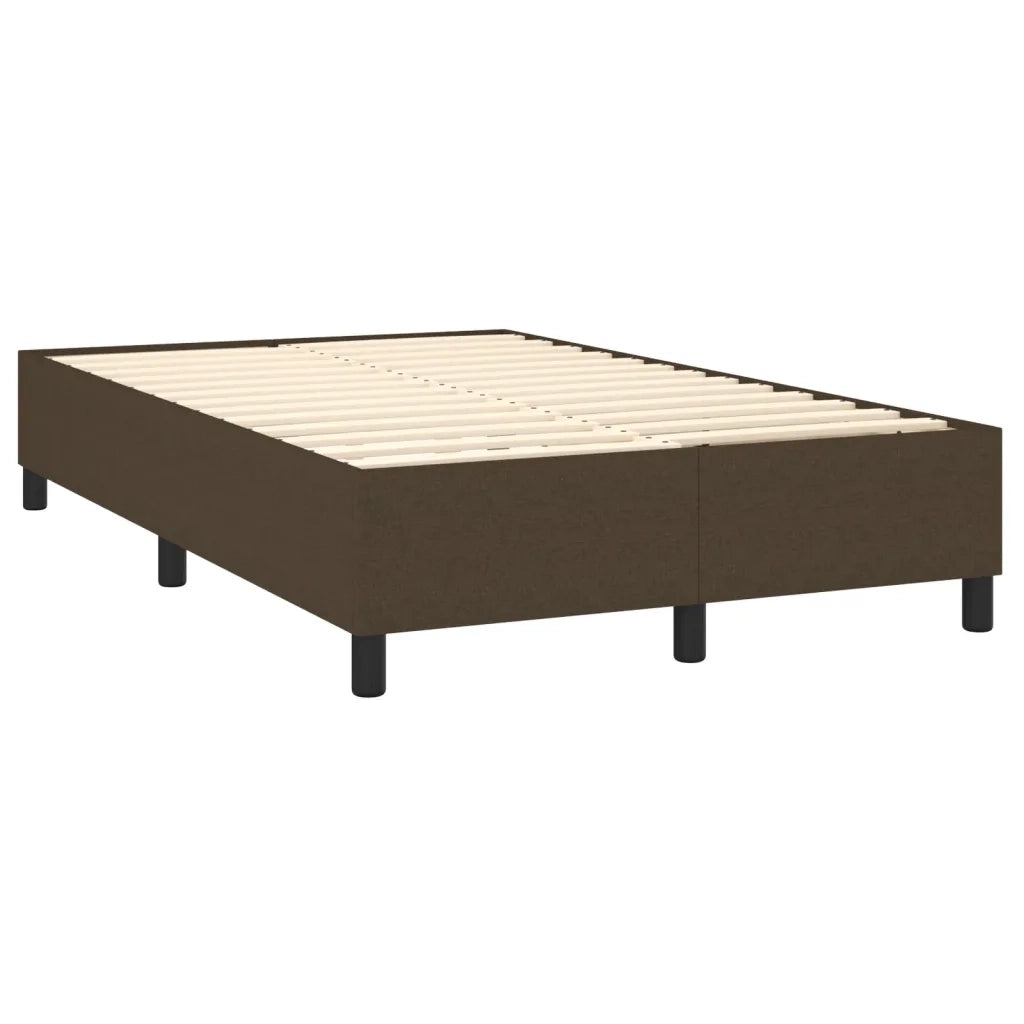 Giroletto senza Materasso Marrone Scuro 120x200 cm Tessuto