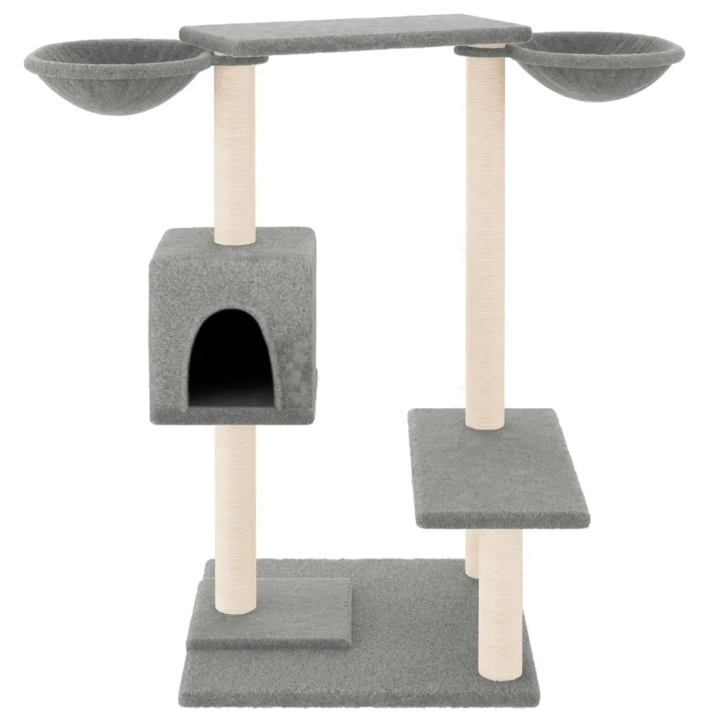Albero per Gatti con Tiragraffi Grigio Chiaro 82 cm CFW4911490