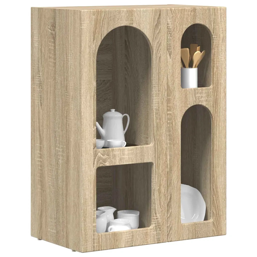 Credenza | Madia | Buffet da pranzo | Armadio da pranzo Rovere Sonoma 59 x 35 x 80.5 cm Legno multistrato