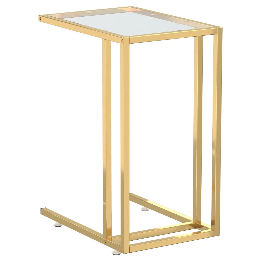 vidaXL Tavolino per Computer Trasparente 50x35x65 cm Vetro Temperato