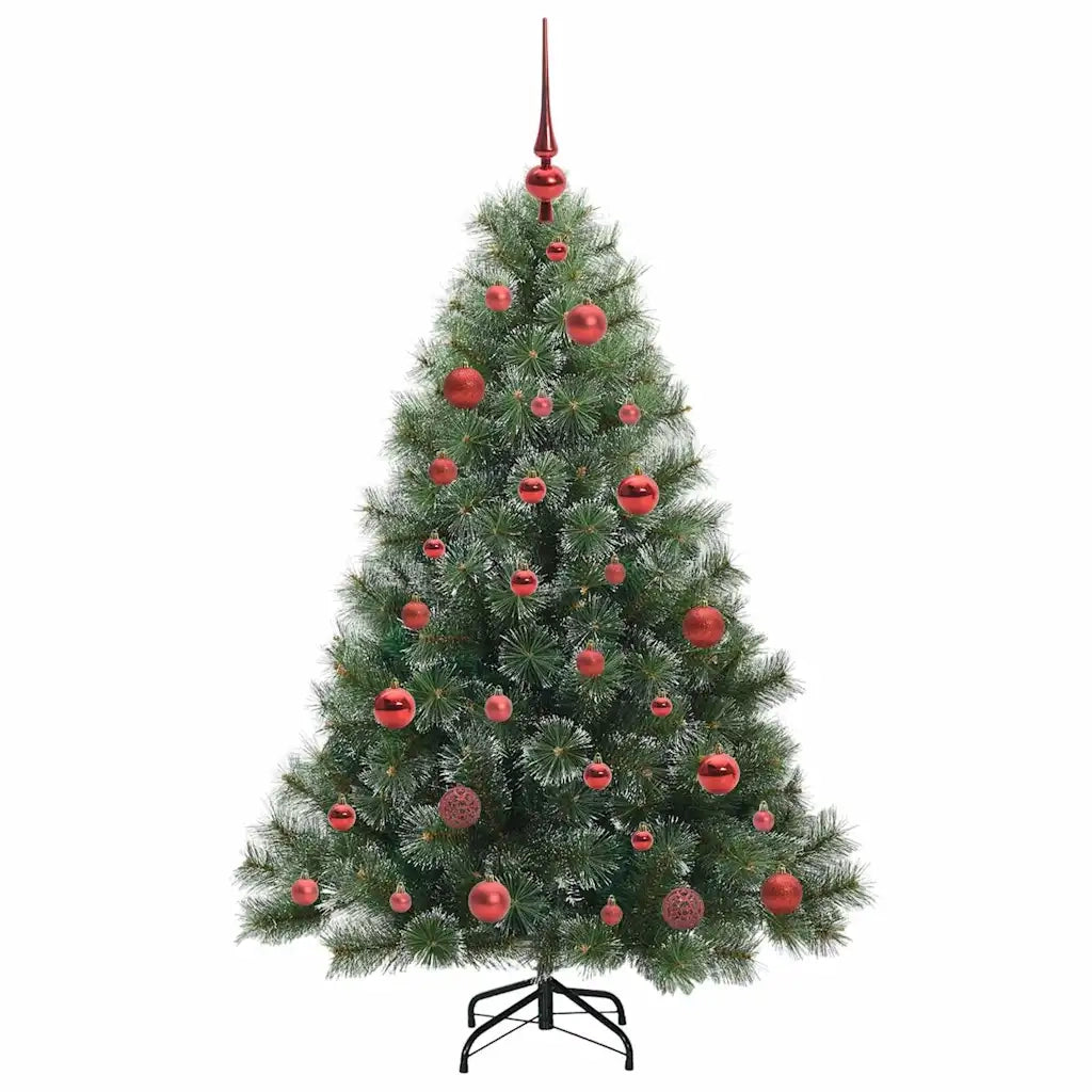 Albero di Natale | Decorazioni natalizie artificiale con 150 LED Verde 150 cm PE e PVC