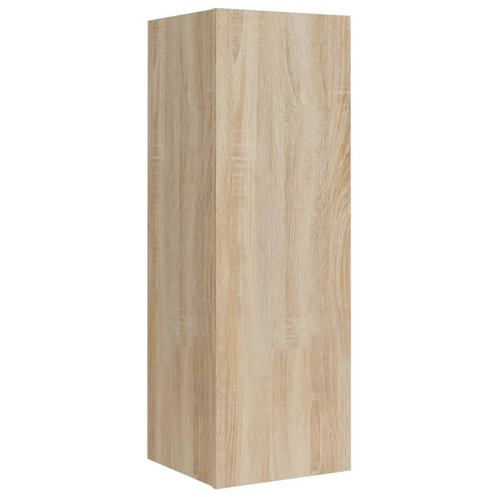 Set di mobili da 4 pezzi tra cui armadio credenza mobile porta TV set per soggiorno/camera da letto legno ingegnerizzato rovere Sonoma marrone 02_0024824