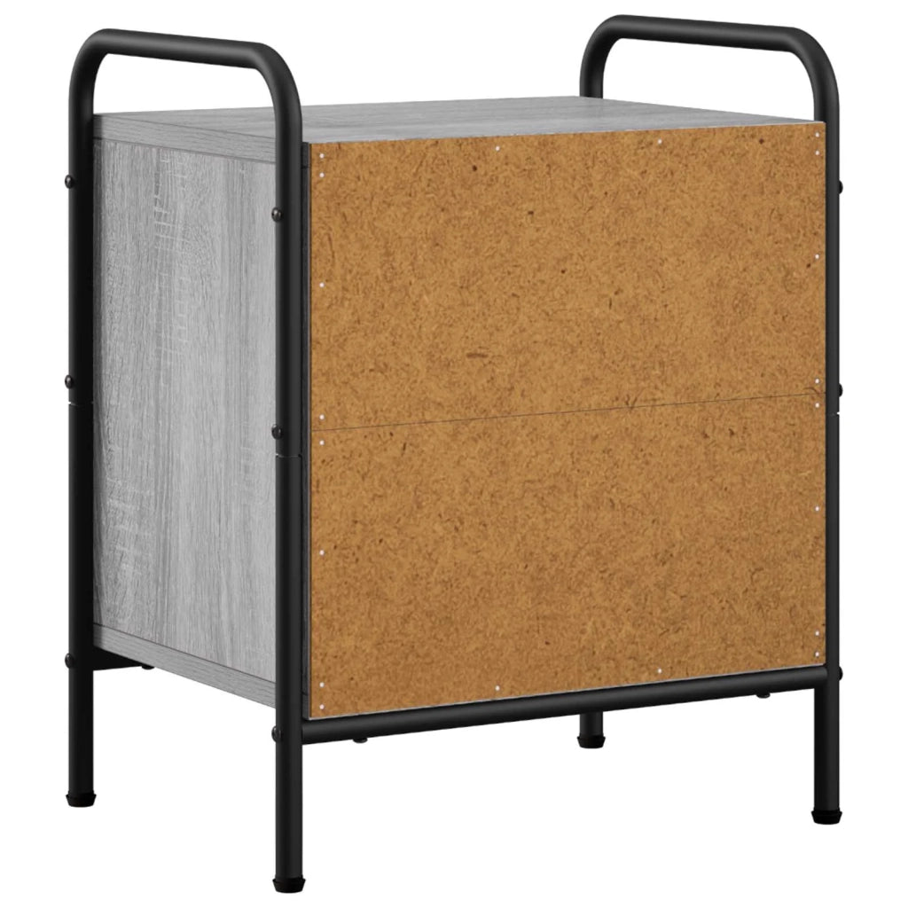 Armadio da Notte 2 pz Sonoma grigio 40 x 30 x 50 cm 8013501
