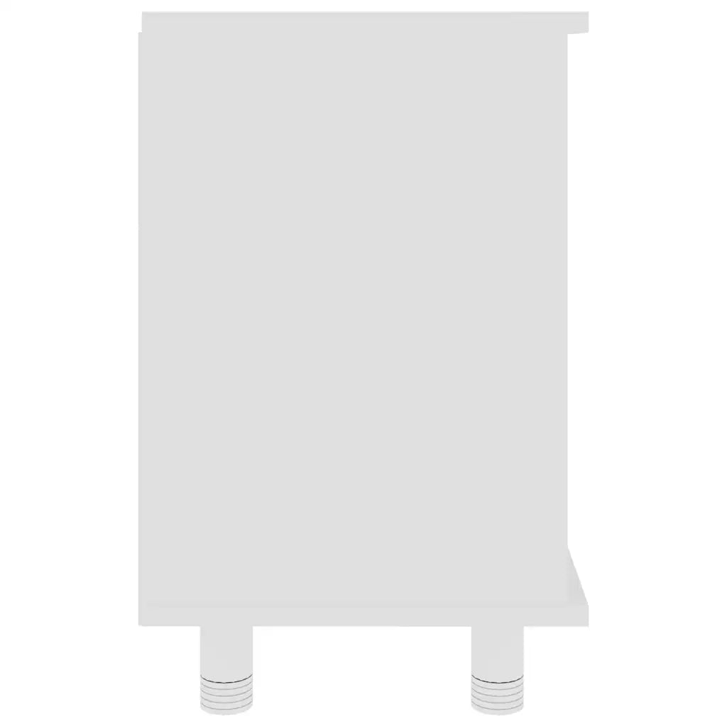 Elegante mobiletto da bagno 60 x 32 x 53,5 cm design raffinato in legno composito bianco 02_0047724