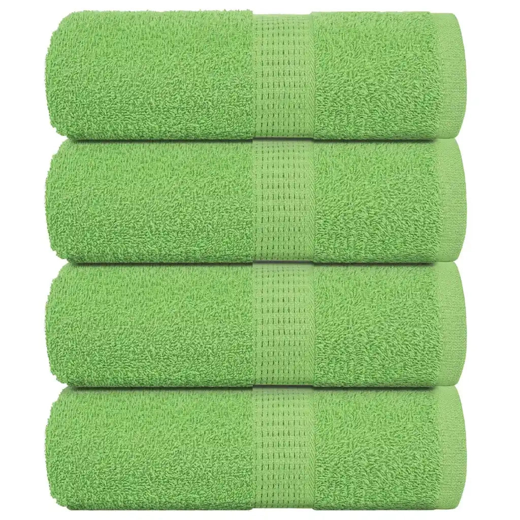 Asciugamani per Sapone 4 pz Verde Mela 30x30 cm 360 g/mÂ² Cotone