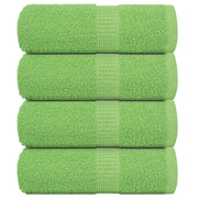 Asciugamani per Sapone 4 pz Verde Mela 30x30 cm 360 g/mÂ² Cotone