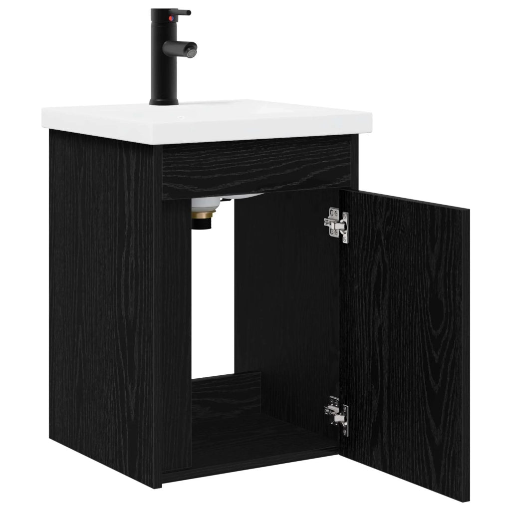 Mobile bagno con rubinetto Rovere Nero 42 x 40 x 74,5 cm