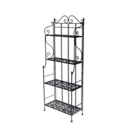 Scaffale metallo jessica nero 4p cm 59x29h158