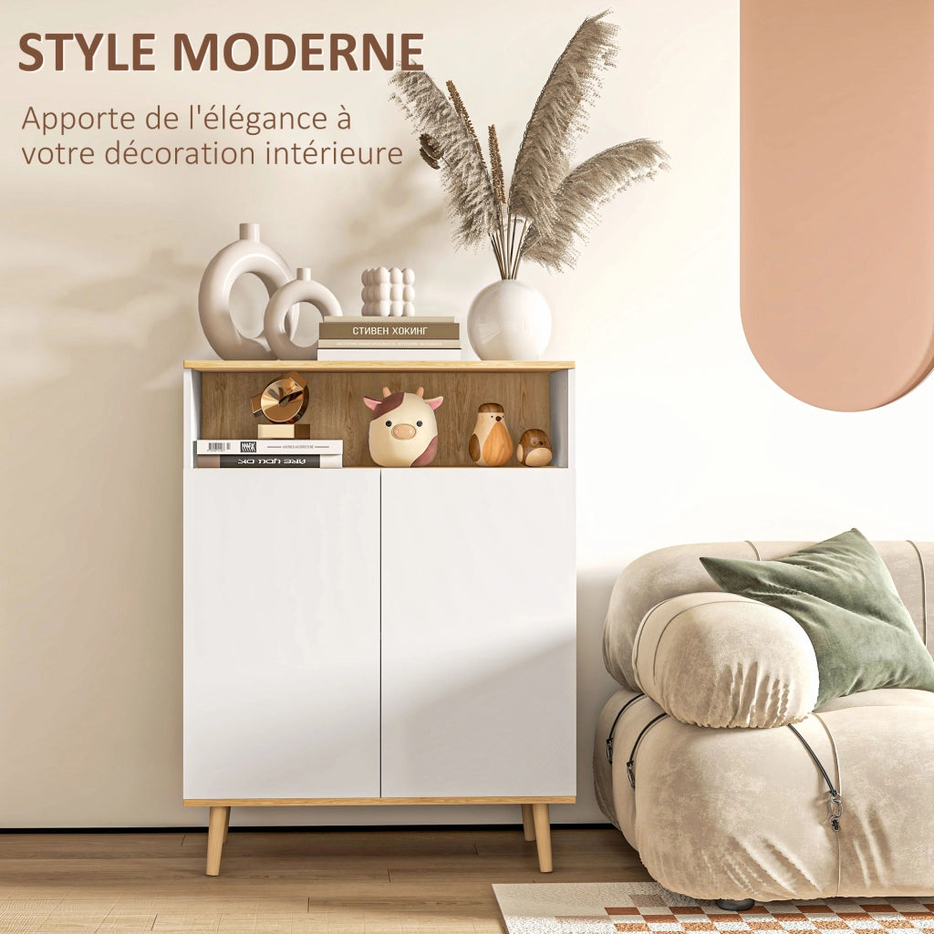 Cassettiera buffet scandinava ¨C zephmum ¨C bianco e legno