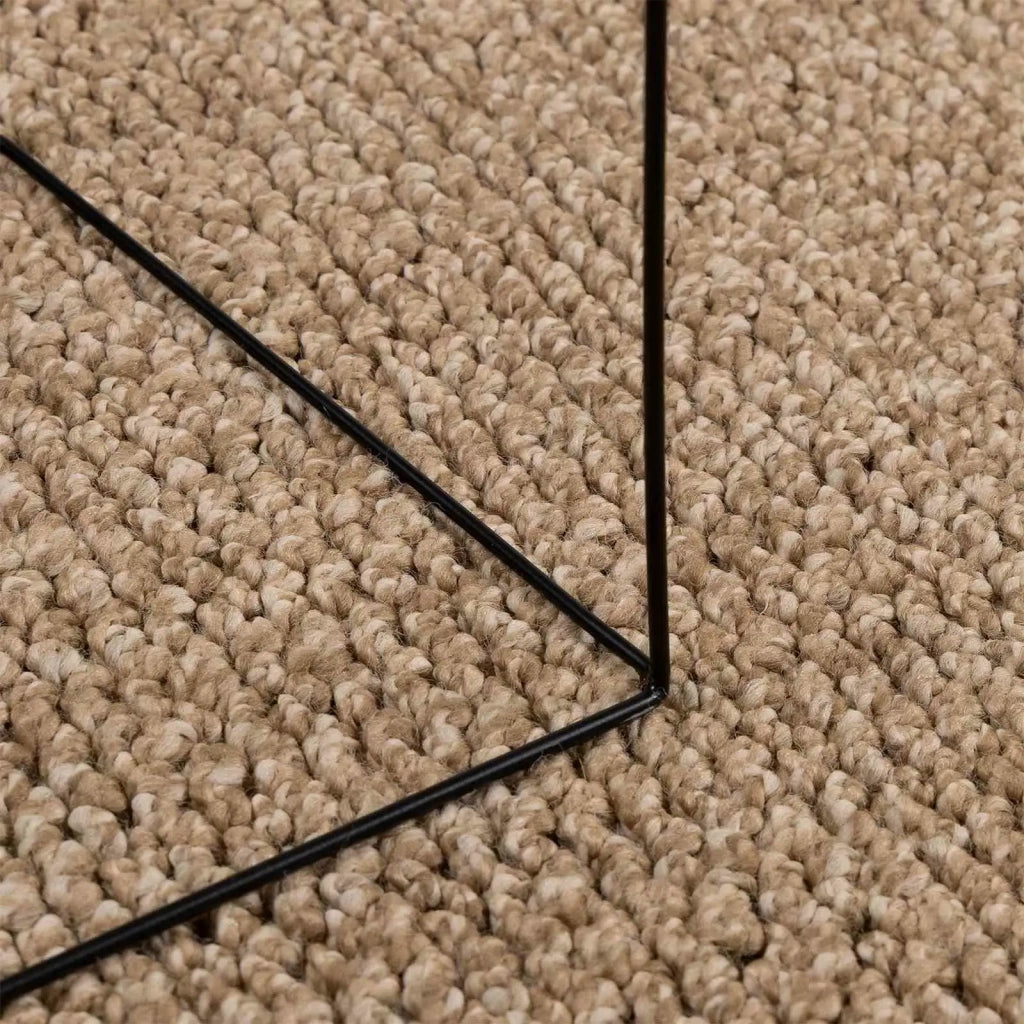 Tappeti per area Rotondo AGIRA Naturale Ø 200 CM Poliestere