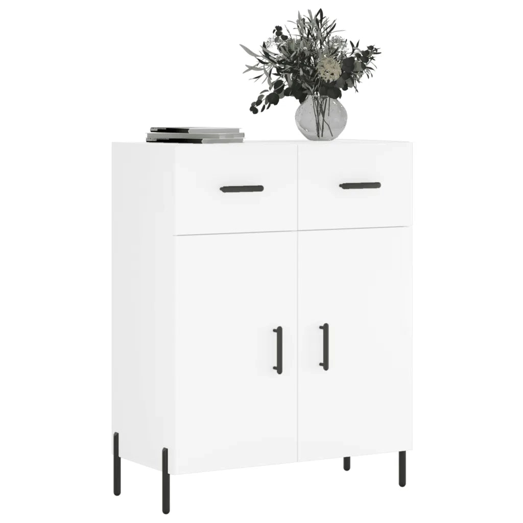 Credenza Bianca 69,5x34x90 cm in Legno Multistrato 827988