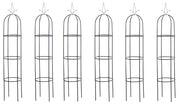 Supporto Piante Rampicanti Colonna ROMANTIKA nero,Set da 6 pezzi