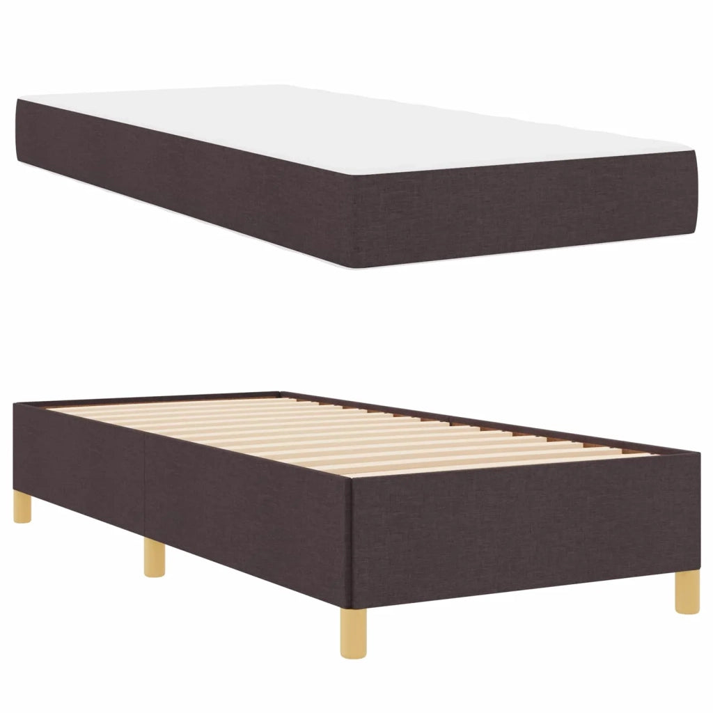 Struttura del letto Marrone Scuro 80 x 200 cm Tessuto 3398895