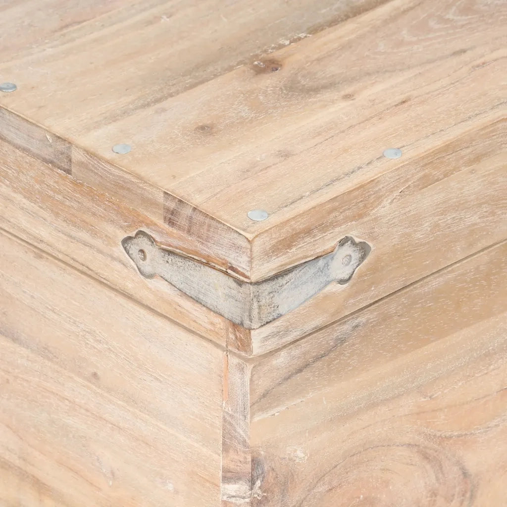 Baule 40x40x40 cm in Legno Massello di Acacia cod mxl 67381