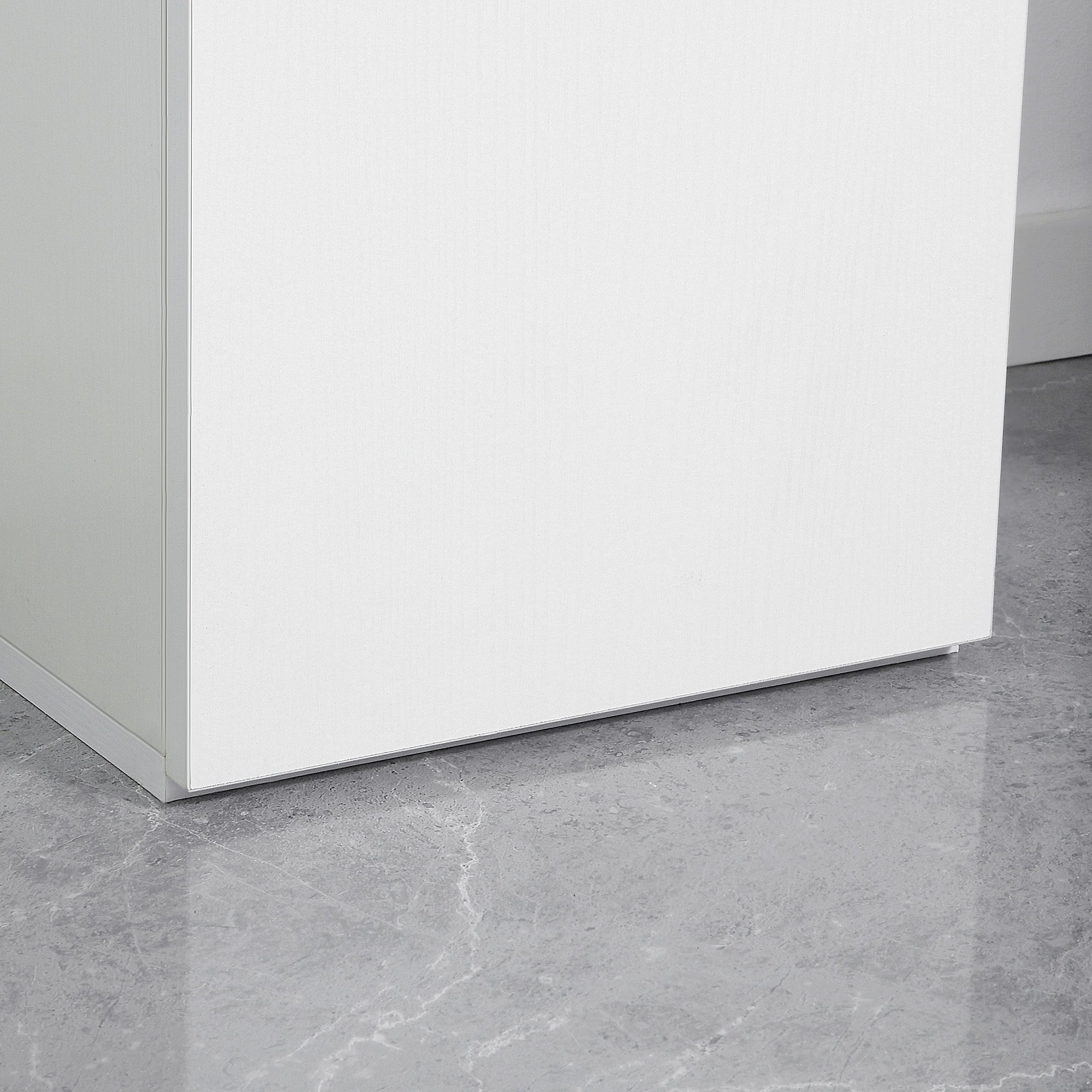 Mobile Bagno 2 Ante 1 Cassetto 30x28x180 cm in Legno Bianco