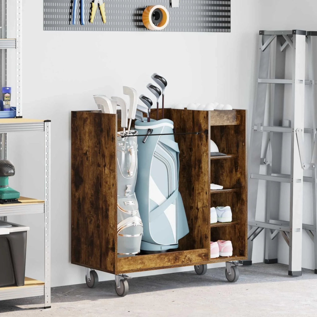 Armadio per Golf con ruota Rovere fum¨¦ 90 x 45 x 98 cm CFW9414074