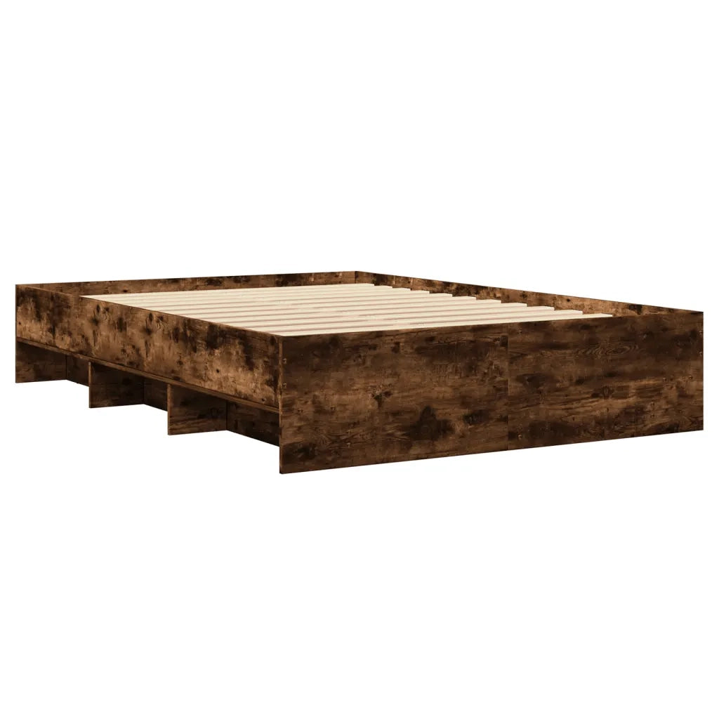 Giroletto senza Materasso Rovere Fumo 140x200 cm in Truciolato 3295657