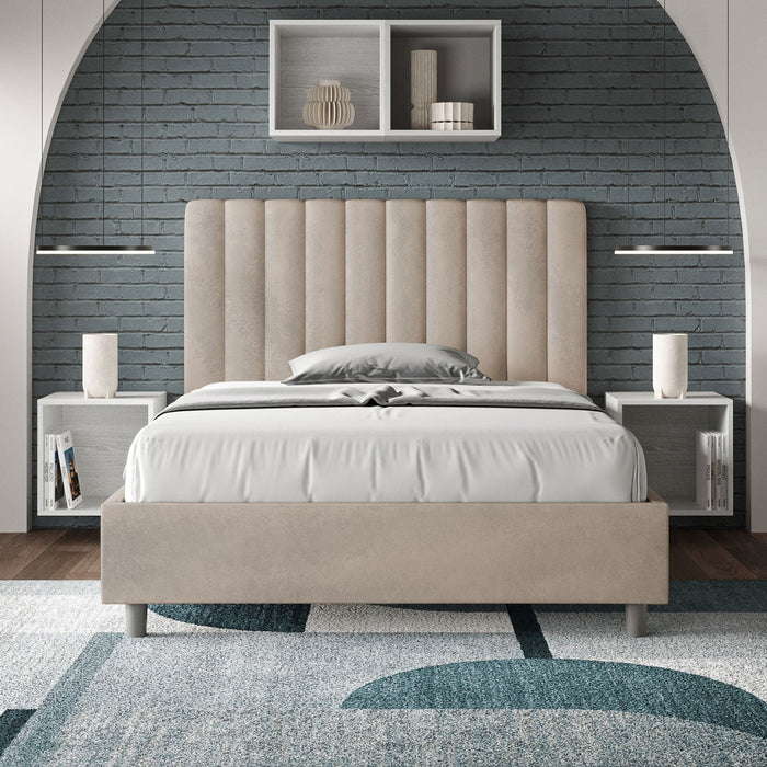 Letto 1 Piazza e Mezzo 120x210 cm Senza Rete Agueda Sabbia