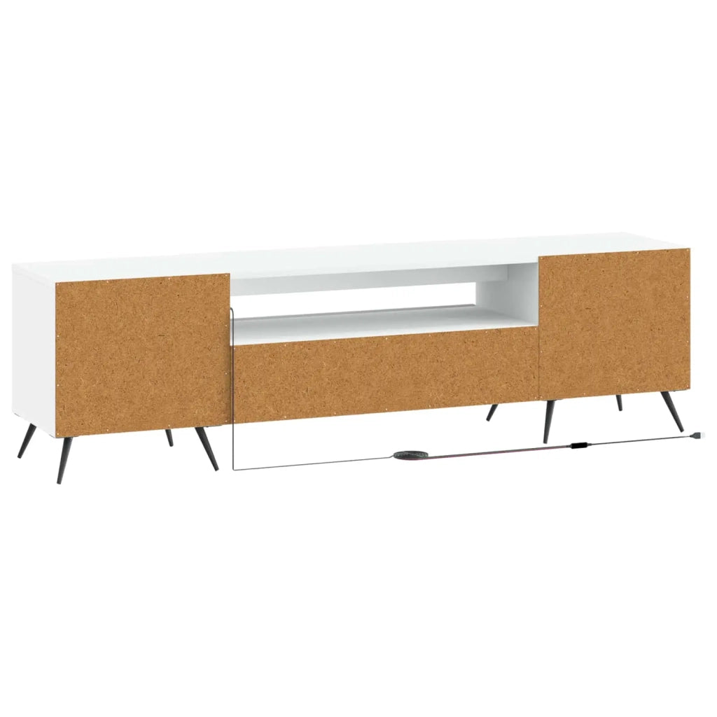 Mobile TV LED Bianco Legno ingegnerizzato 897565