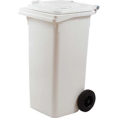 BIDONE IMMONDIZIA GREEN 240 + RUOTE ICS  BIANCO LT 240 CM 72X58 H.CM 106