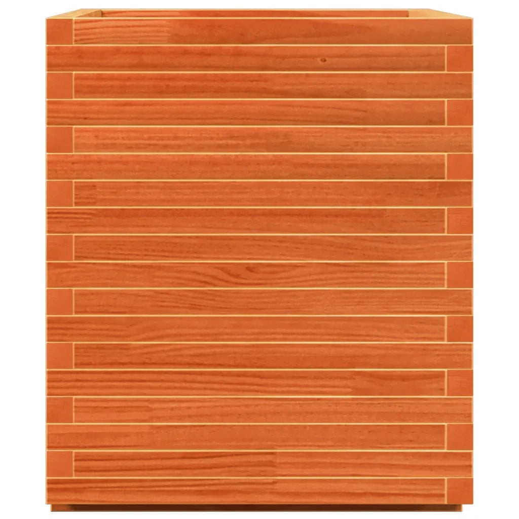 Fioriera Giardino-Vaso da Esterno-Contenitore per Piante Marrone Cera 90x60x72,5cm Legno Massello Pino