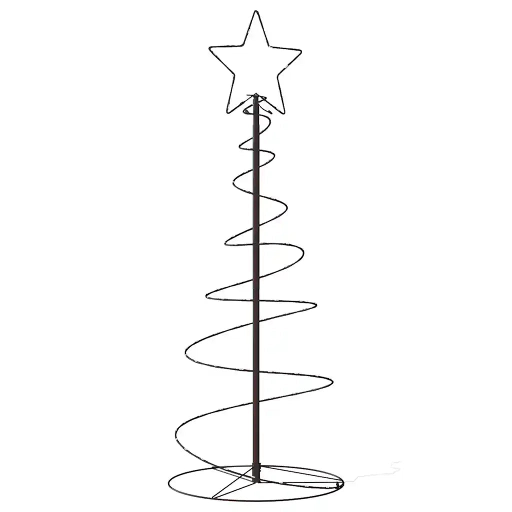 Albero di Natale | Decorazioni natalizie a LED 80 LED Bianco Caldo 120 cm