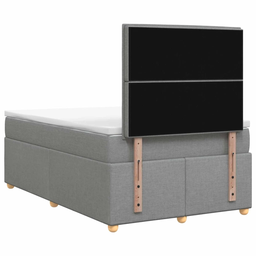 Letto box spring con materasso Grigio Chiaro 120 x 190 cm 3453830