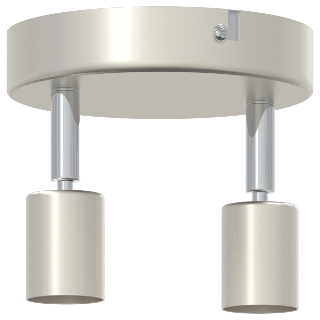 Faretti da soffitto 2 Vie Regolabile Nichel Spazzolato GU10