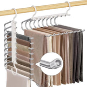 Set di appesi per abbigliamento 9 strati - spazievitore - set da 2 - acciaio inossidabile e ABS