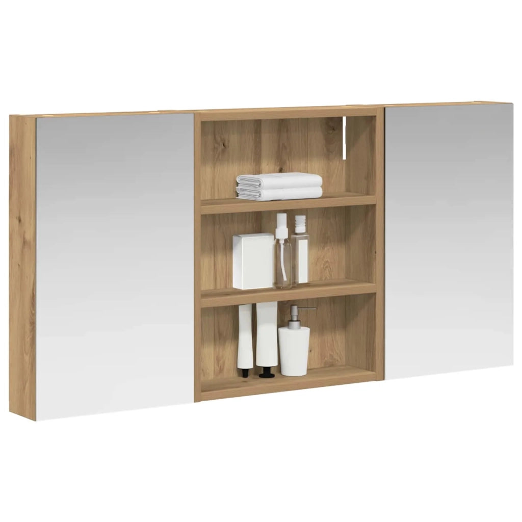 Set di Armadi da Bagno con lo scaffale 3 pcs 100 x 10,5 x 50 cm
