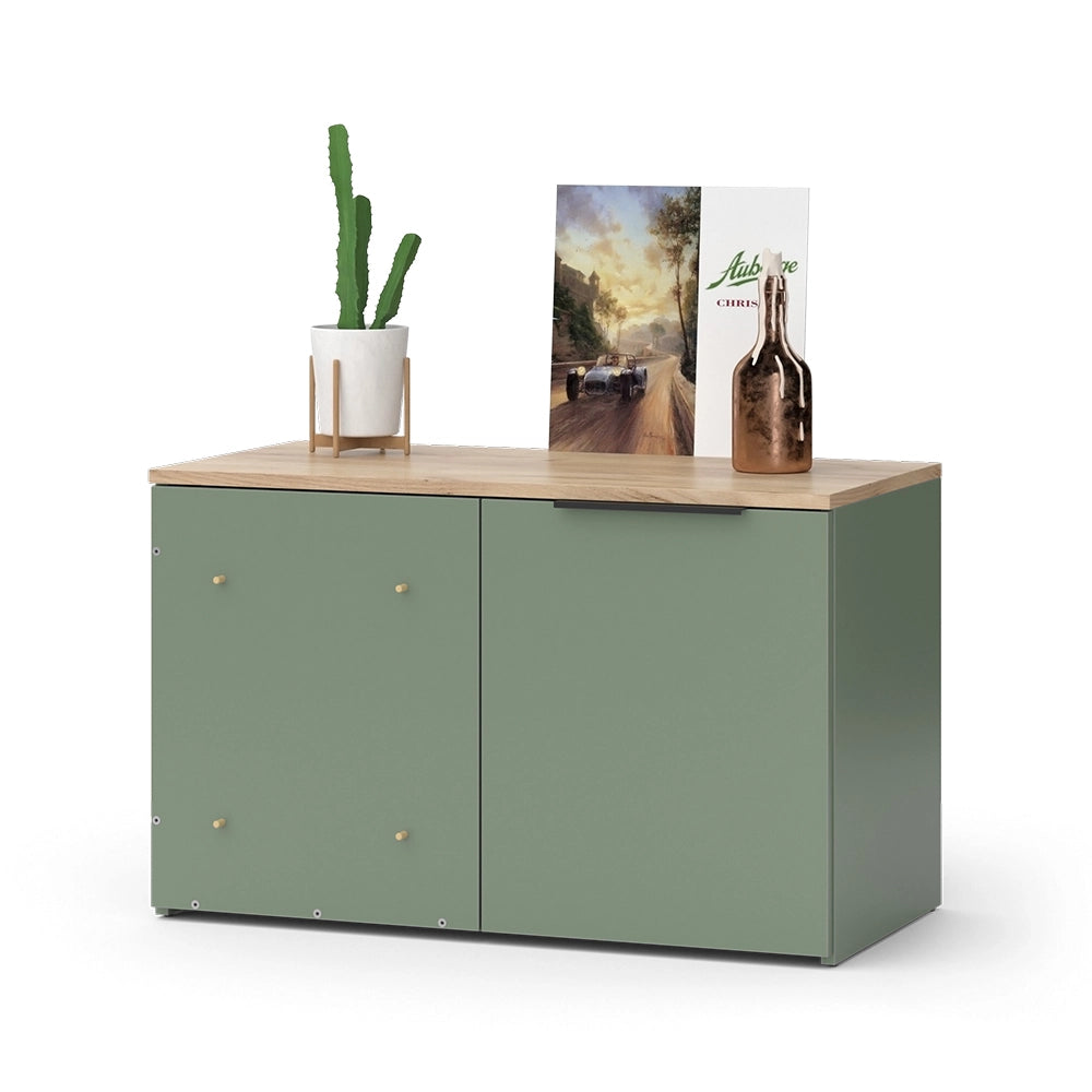 Vicco Credenza Verde 80 x 50 cm con porta