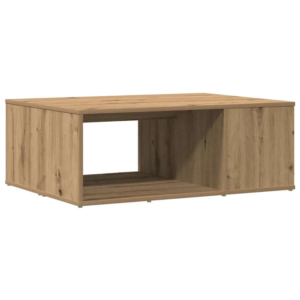 Tavolino da Salotto-Tavolino da soggiorno-Tavolo Rovere Artigianale 90x67x33 cm Truciolato
