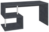 Scrivania con 2 Ripiani 140x60x77,5 cm Esse Ardesia