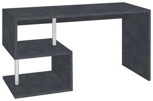 Scrivania con 2 Ripiani 140x60x77,5 cm Esse Ardesia