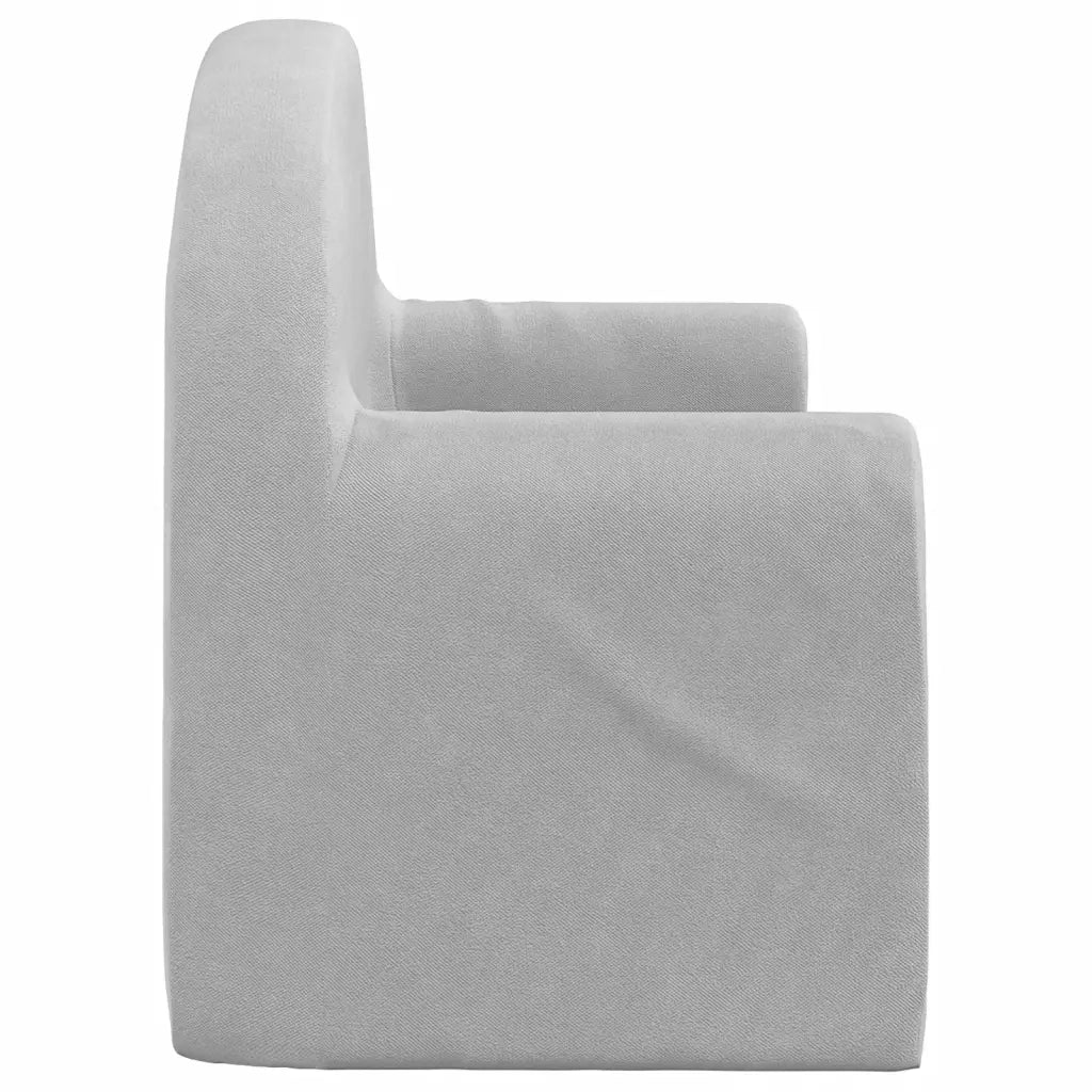 Divano Letto Bambini a 2 Posti-Sofa Letto-Daybed Grigio Chiaro in Morbido Peluche 718485