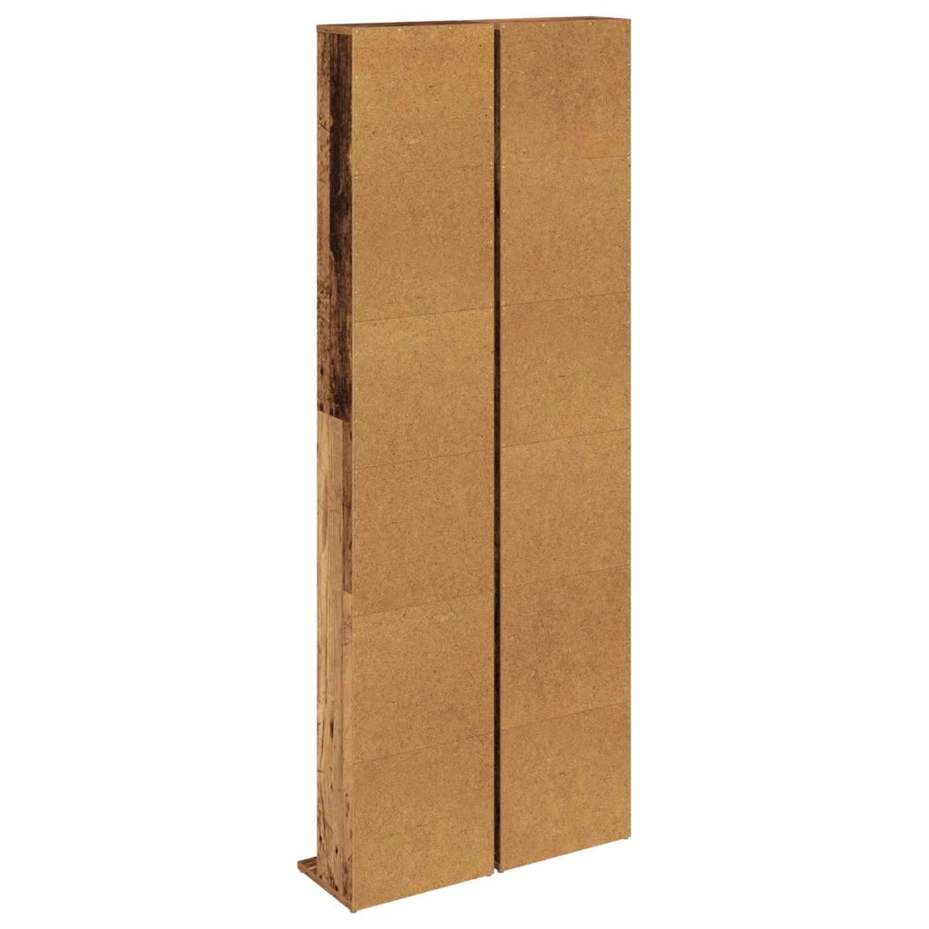 Mobile per CD 2 pz Legno antico 33 x 23,5 x 175 cm 8012655